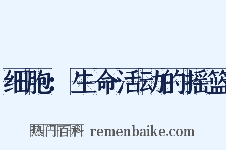 细胞：生命活动的摇篮是什么意思的图片